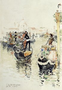 Een Venetiaanse Regatta door Childe Frederick Hassam