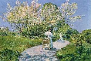 Een Wandeling in het Park door Childe Frederick Hassam