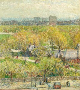 Over het park door Childe Frederick Hassam
