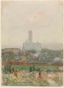 Kathedraal van Canterbury door Childe Frederick Hassam