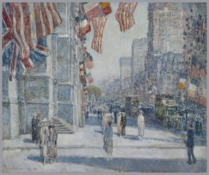 Vroege ochtend op de Avenue in mei 1917