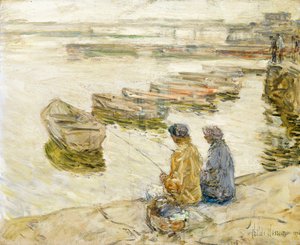 Vissen door Childe Frederick Hassam