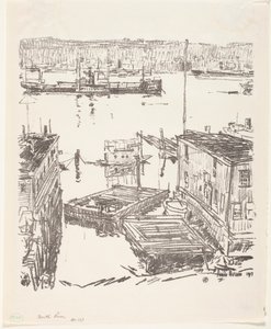 Noordrivier door Childe Frederick Hassam