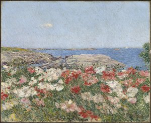Klaprozen op de Eilanden van Shoals door Childe Frederick Hassam