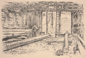 Spar Winkel, Gloucester door Childe Frederick Hassam