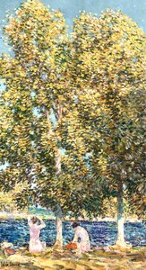 De Baders door Childe Frederick Hassam