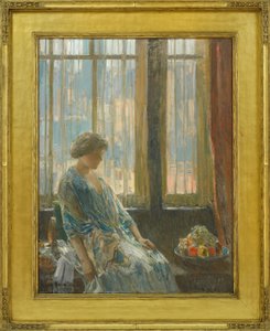 Het New York raam door Childe Frederick Hassam