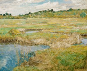 De weide van Concord door Childe Frederick Hassam