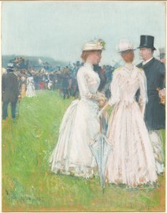 Bij de Grand Prix de Paris door Childe Hassam