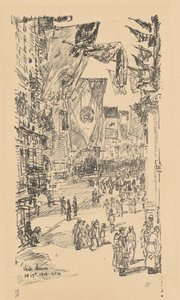 Laan van de bondgenoten door Childe Hassam