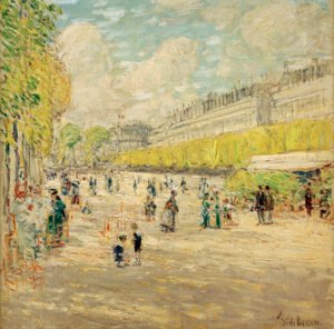 De Tuilerieën-tuinen door Childe Hassam