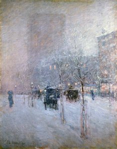 Laat in de middag, New York, winter, 1900