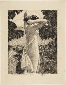 Midzomer door Childe Hassam