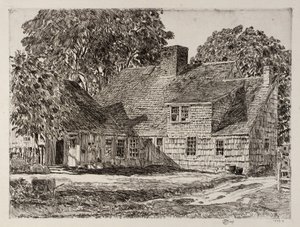 Oud Dominy Huis door Childe Hassam