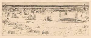 The Beach Club, Easthampton door Childe Hassam