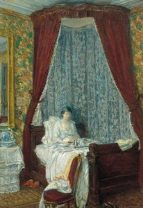 Het Franse ontbijt, 1910 door Childe Hassam