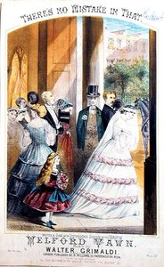 Daar is geen fout in, een muziekcover, ca. 1860 door Childs and Harris
