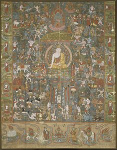 Shakyamuni Boeddha, vroege 10e eeuw door Chinese Master.
