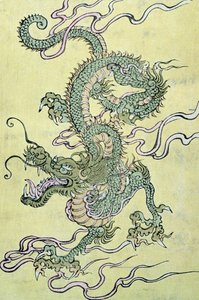 Een Chinese draak door Chinese School