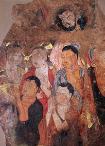 Boeddhisme: "Groep van monniken en Bodhisattva