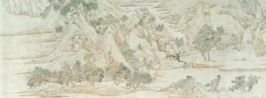 Chinees landschap, Ming-dynastie door Chinese School