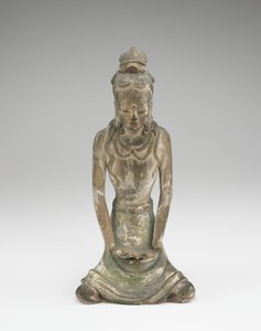 Beeld van een Bodhisattva door Chinese School