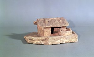 Grafmodel van een boerderij, uit Thanh Hoa, Vietnam, Han Dynastie