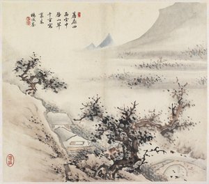 Landschap door Chinese School