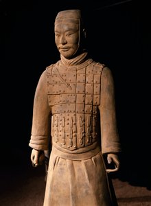 Terracottakrijger, Mausoleum van keizer Qin Shi Huang, 3e eeuw v.Chr. (foto)