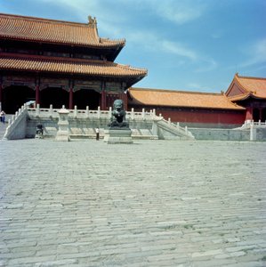 De Poort van Opperste Harmonie (Taihe men) Ming-dynastie, 1420 door Chinese School