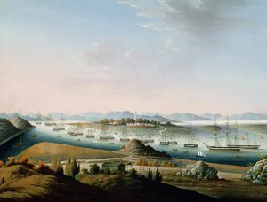 Uitzicht op Whampoa, ca.1840