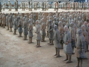 Xian Museum, terracotta krijgers uit het graf van keizer Shi Huangdi