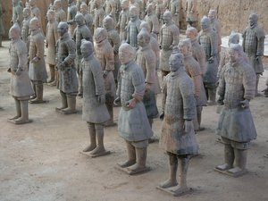 Xian Museum, terracotta krijgers uit het graf van keizer Shi Huangdi