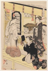 Hana no En, uit Acht Uitzichten van Vermomde Genji, ca. 1790