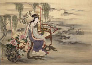De Chinese schoonheid Yang Guifei, ca 1810-1815