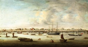 Chinese Vissersboten, Shanghai, ca. 1857