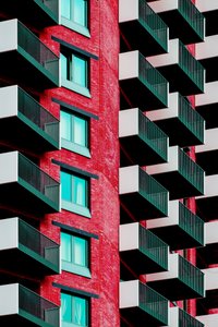 Levendige, moderne architectuur