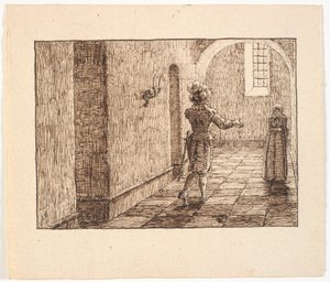 Illustratie voor St. St. Blicher, De drie Heilige Avonden door Christen Dalsgaard