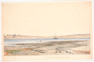 Krabbesholm strand door Christen Dalsgaard