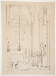 Voorbeeld voor "Prospect van het interieur van de noordelijke kruisarm van de kathedraal van Aarhus" door Christen Købke