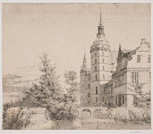 Frederiksborg Slot. Deel bij de Muntbrug