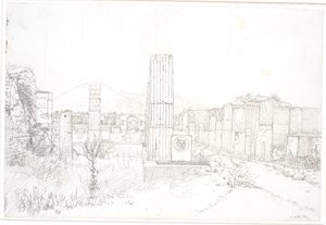 Deel van het Forum in Pompeii