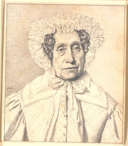 Portret van Maren Krohn, geboren Rasmussen door Christen Købke