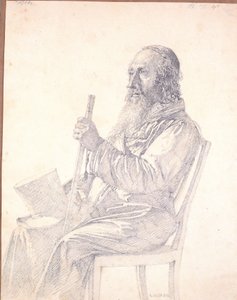 Portret van een oude Poolse jood