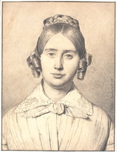 Portret van de vrouw van de kunstenaar, Susanne Cecilie geboren Købke