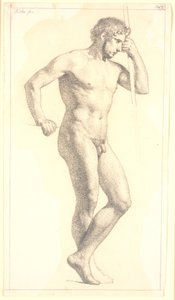 Staand mannelijk academiemodel