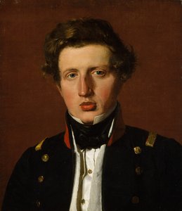 Valdemar Hjartvar Købke 1813-1893, de broer van de kunstenaar, ca. 1838 door Christen Købke