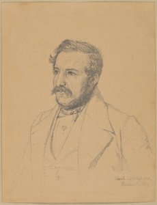 Portret van Christophe Louis Engelhard Dalgas door Christen Købke