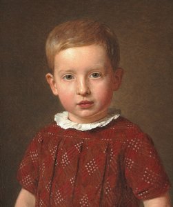 Johan Jacob Krohn als kind, 1846 door Christen Schjellerup Købke