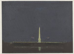 De illuminatie op den hooge sluis ter gelegenheid der geboorte van de jonge prins (dagboek, 2 mei)